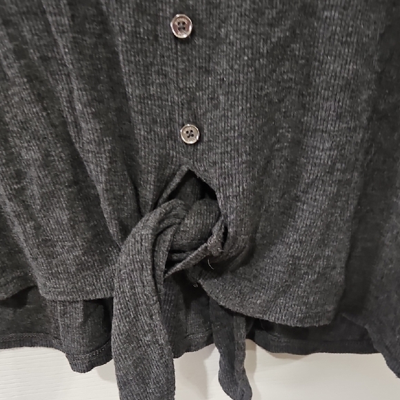 Bundle‎ Sale | 4 FOR $20| Michael Kors Charcoal Button-Down Shirt - Picture 3 of 4